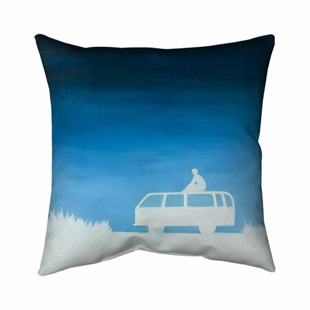 BEGIN HOME DECOR 20 x 20 in. Relax Camping Car-Double Sided Print Indoor Pillow 5541-2020-TV4